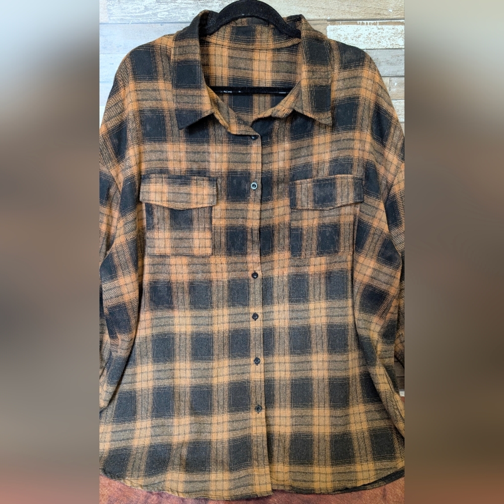 Free Bird Lynyrd Skynyrd Graphic Upcycled Flannel Shirt - Picture 12 of 15
